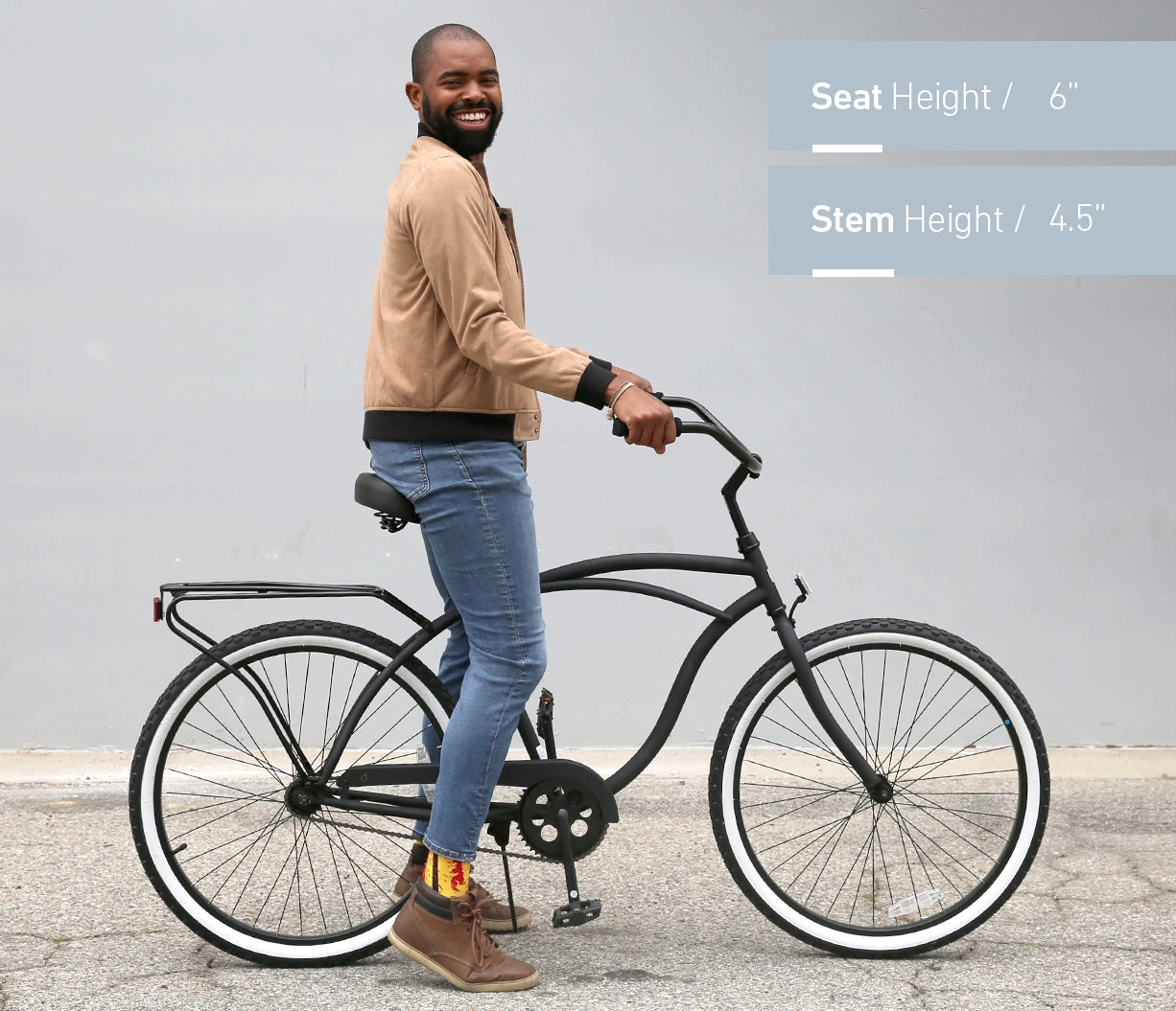 sixthreezero Around the Block Men's 26" 3 Speed Cruiser Bicycle