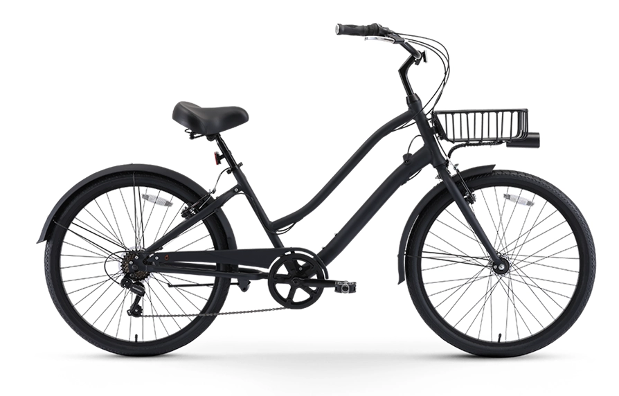 sixthreezero EVRYjourney Men's Casual Edition 7-Speed w/ Integrated Cable Lock, Light and Basket