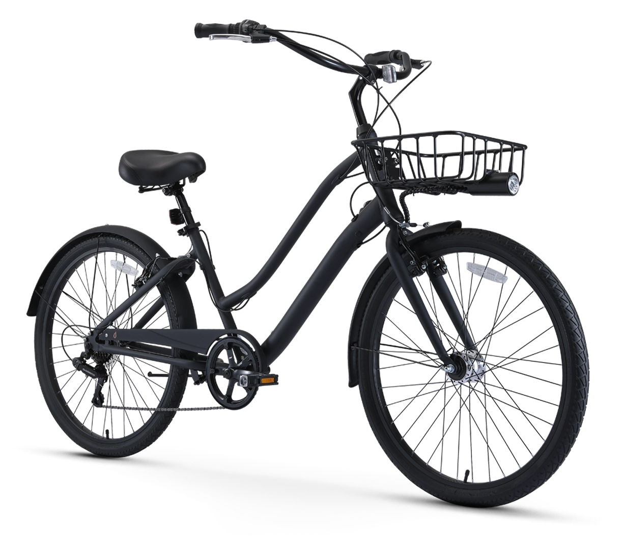 sixthreezero EVRYjourney Men's Casual Edition 7-Speed w/ Integrated Cable Lock, Light and Basket