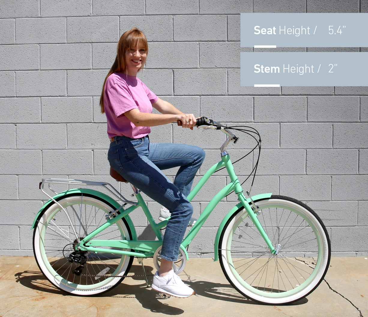 sixthreezero EVRYjourney Women's Casual Edition 26" 7-Speed Step-Through Touring Hybrid Bicycle
