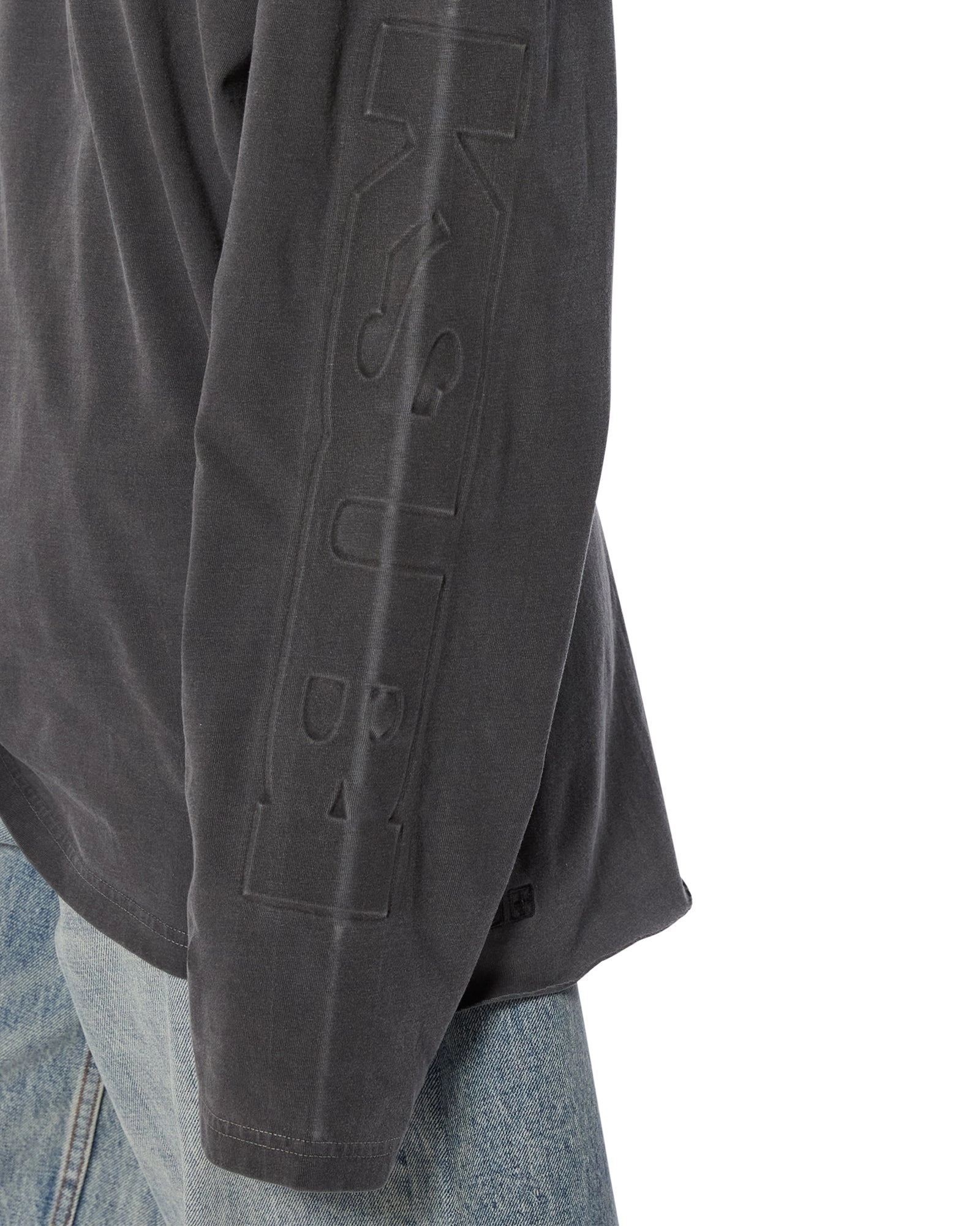 SOTT BOYFRIEND LS TEE CHARCOAL