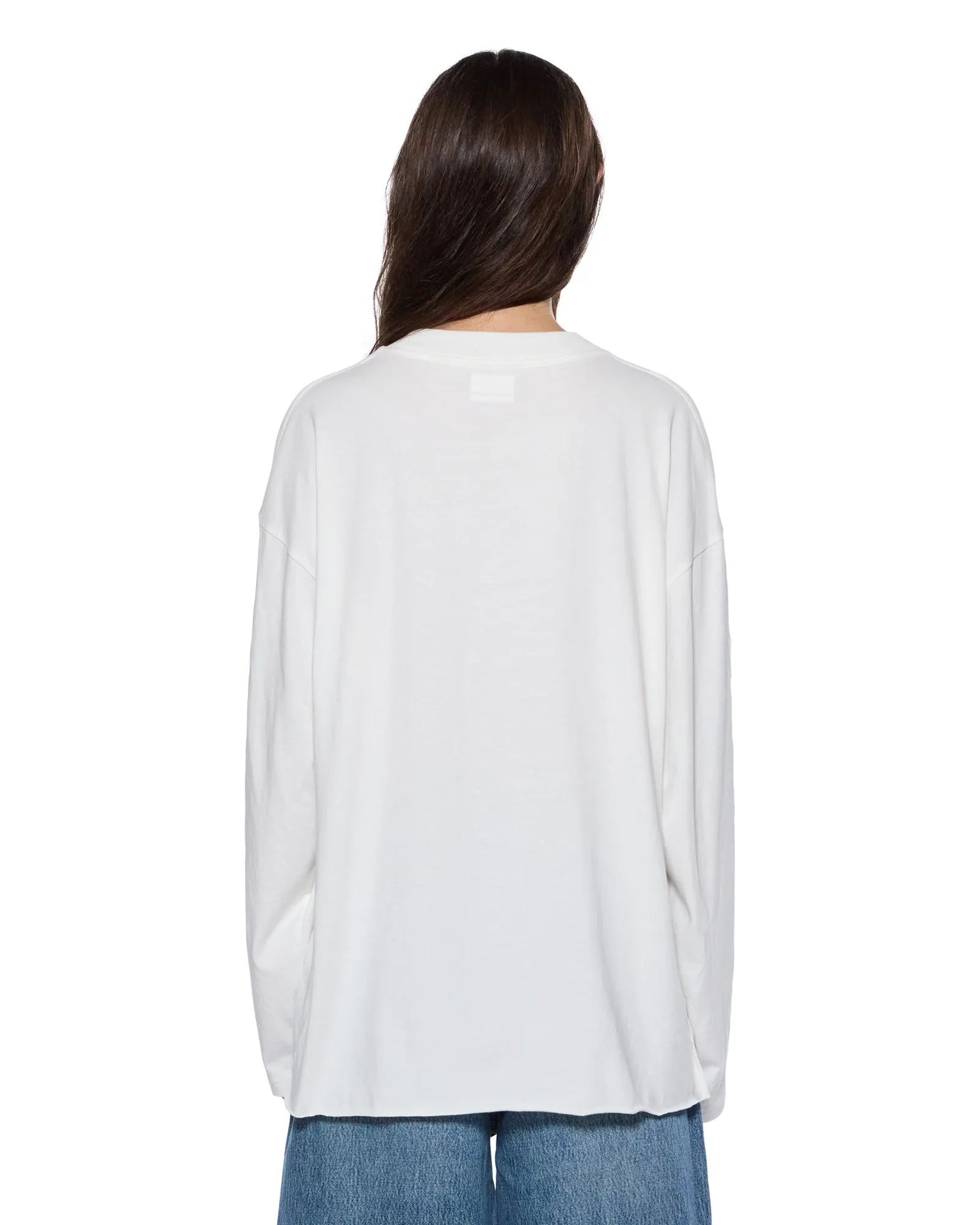 SOTT BOYFRIEND LS TEE VINTAGE WHITE