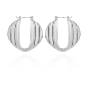 Stacked Link Hoop Earrings