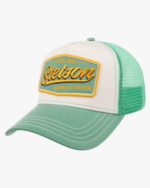 Stetson Vintage Trucker Cap - Mint / Off White