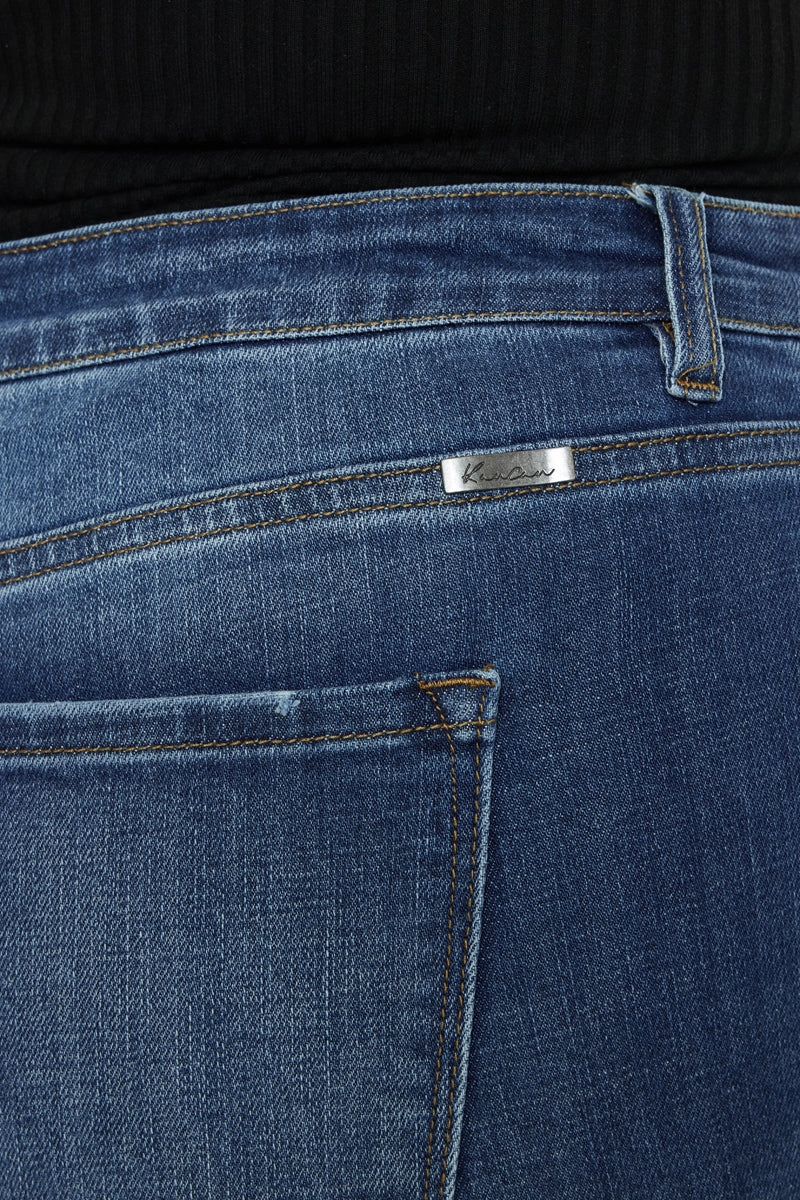 Stevie Mid Rise Ankle Skinny Jeans (Plus Size)