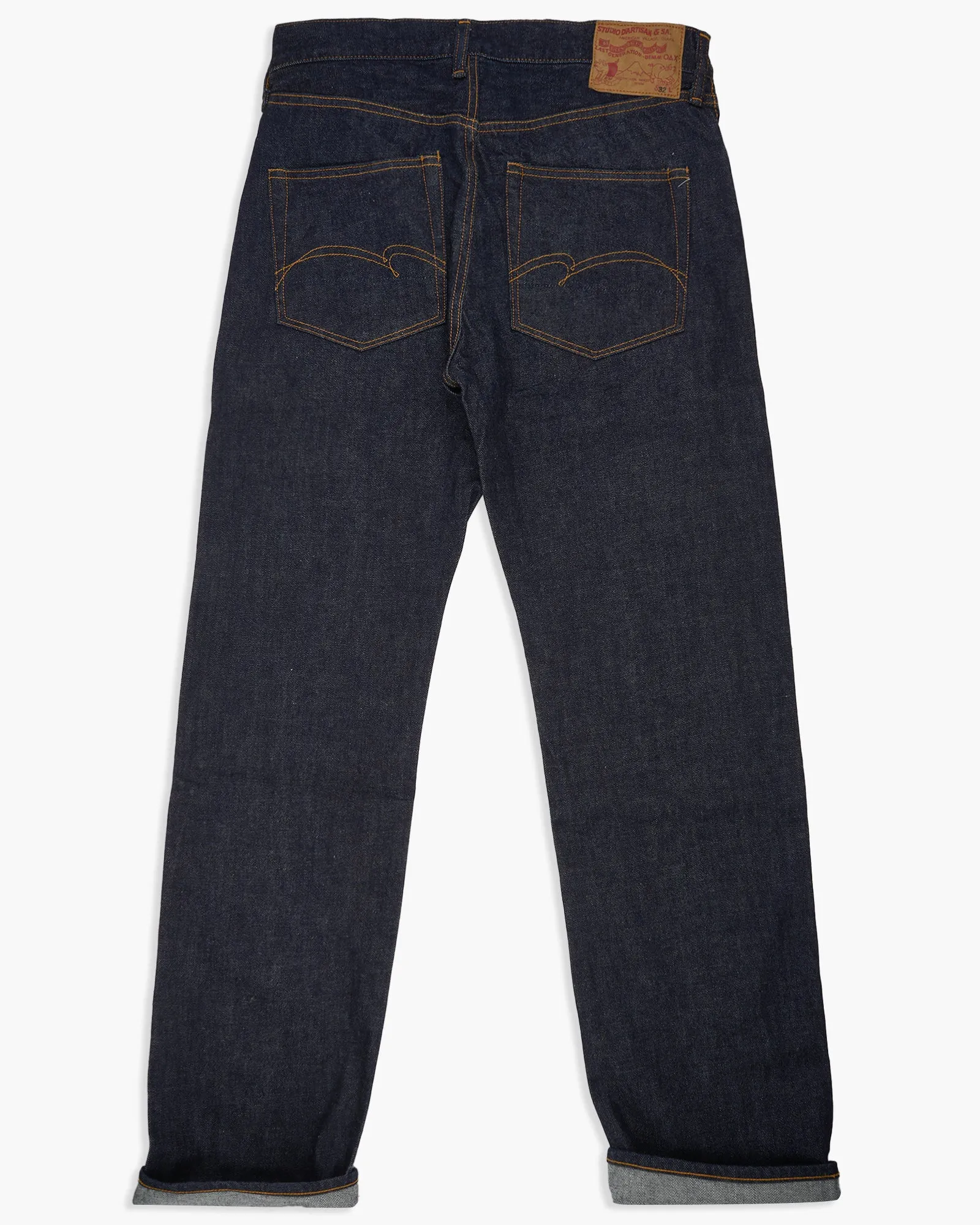Studio D'Artisan D1891 13oz Selvedge Regular Straight Mens Jeans - Onewash