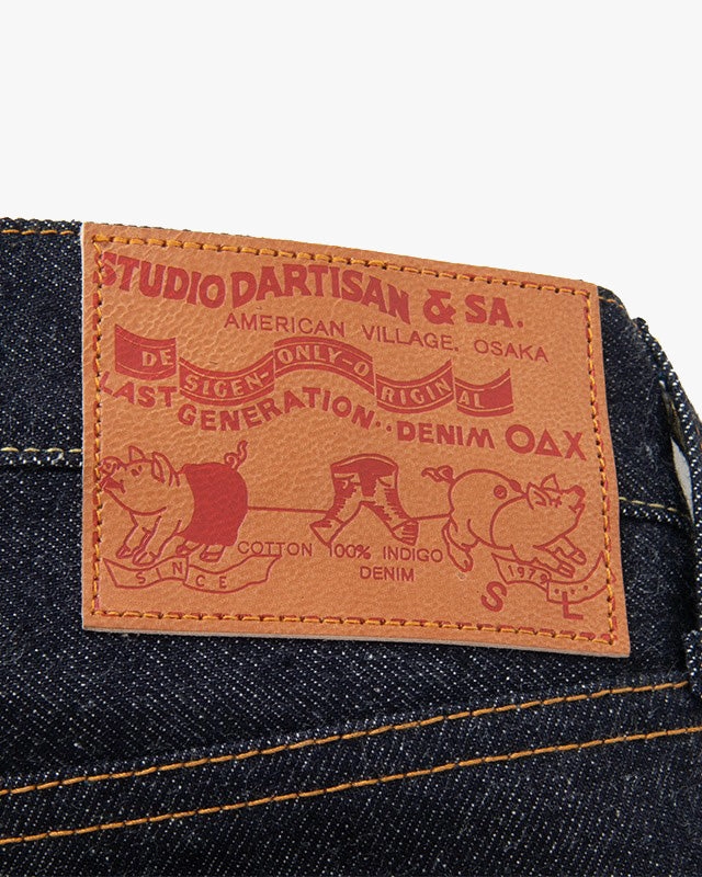 Studio D'Artisan SD-100 15oz Selvedge Tapered Mens Jeans - Onewash