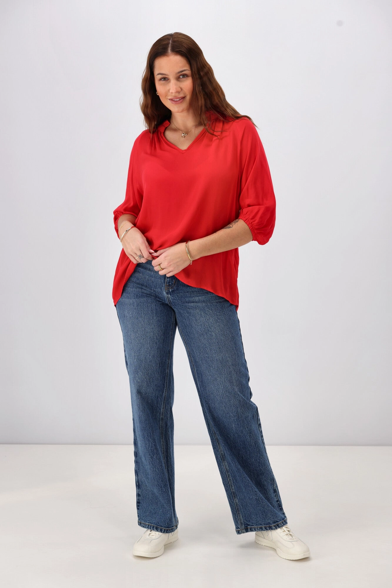 Sunday Boho Gianna Top Scarlet Red