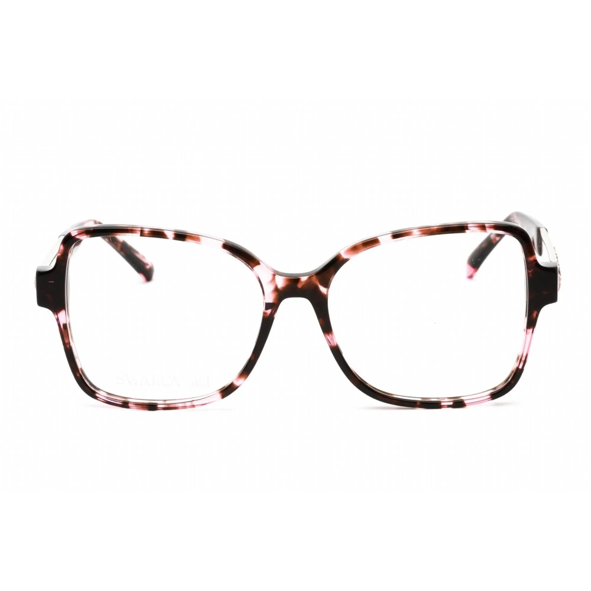 Swarovski Men's Eyeglasses - Butterfly Shape Colored Havana Plastic Frame | SK5448 055
