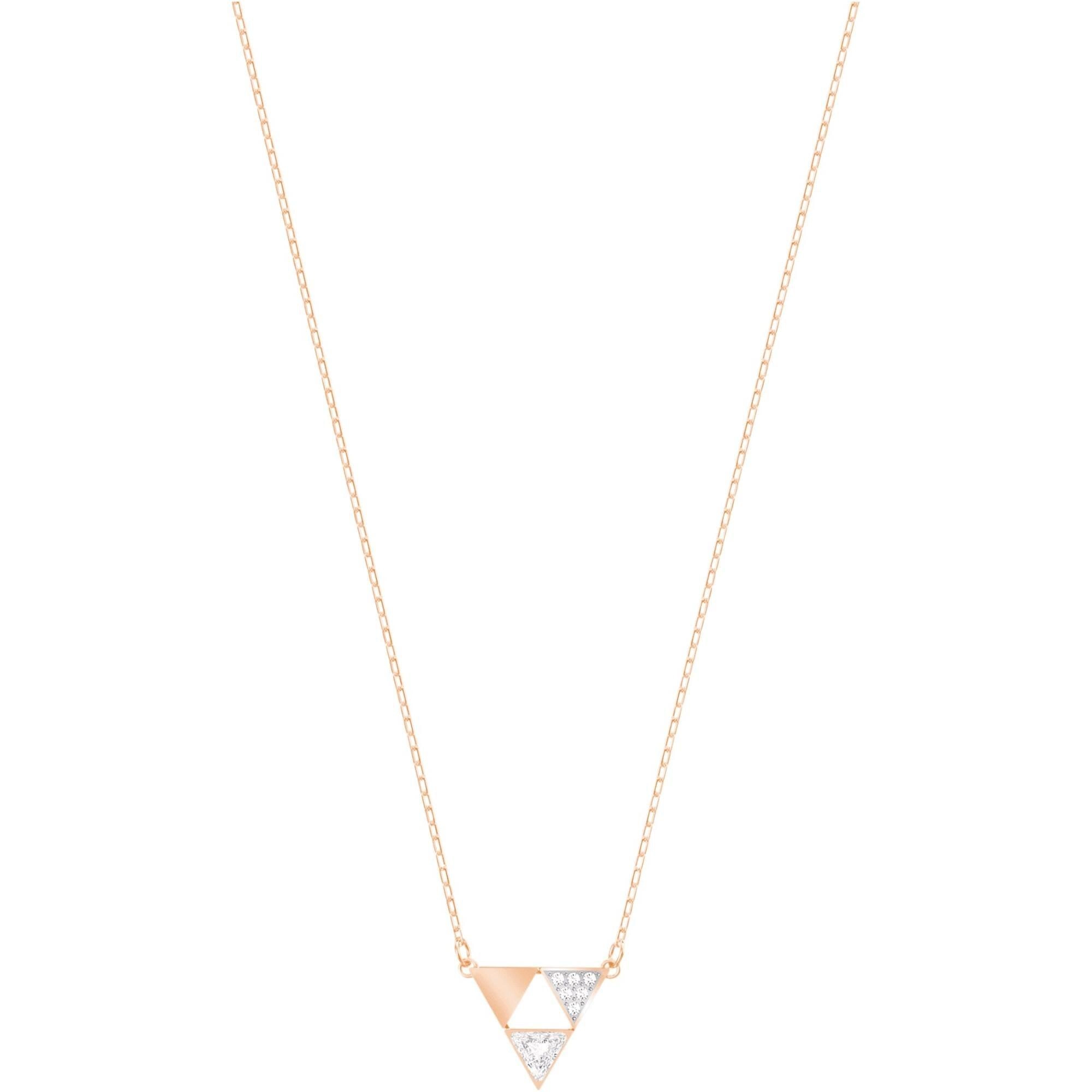 Swarovski Women's Necklace - Heroism Rose Gold Tone Plated White Crystals | 5528935