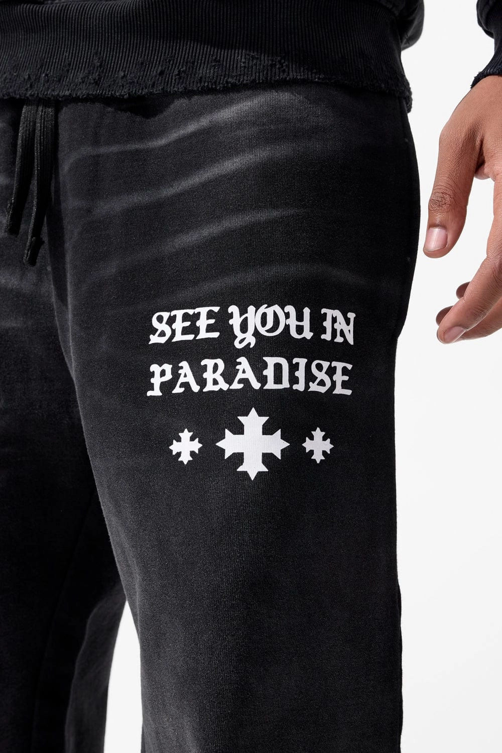 SYIP Wide Leg Sweatpants (Vintage Black)