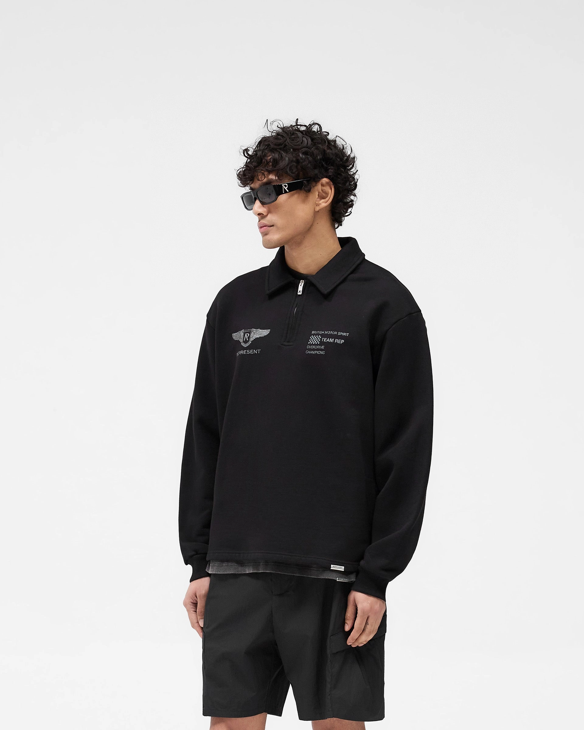Team Rep Quarter Zip - Jet Black