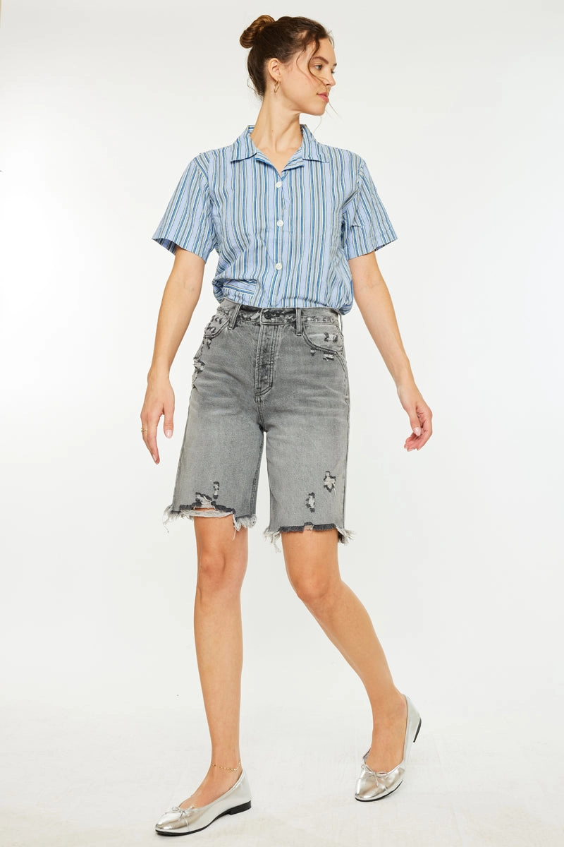 Theodora Ultra High Rise 90's Bermuda Shorts