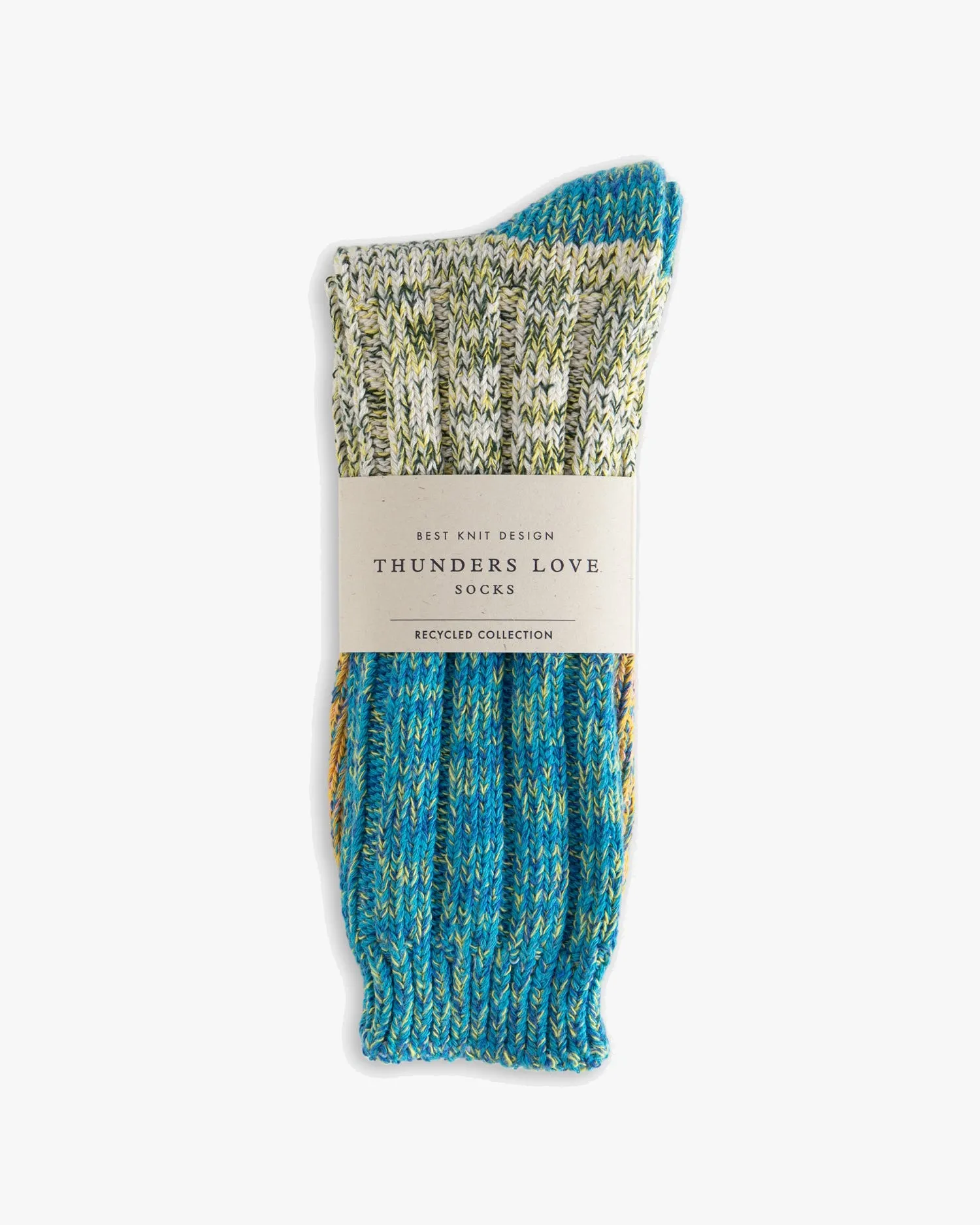 Thunders Love Charlie Collection Socks - Light Blue / Yellow
