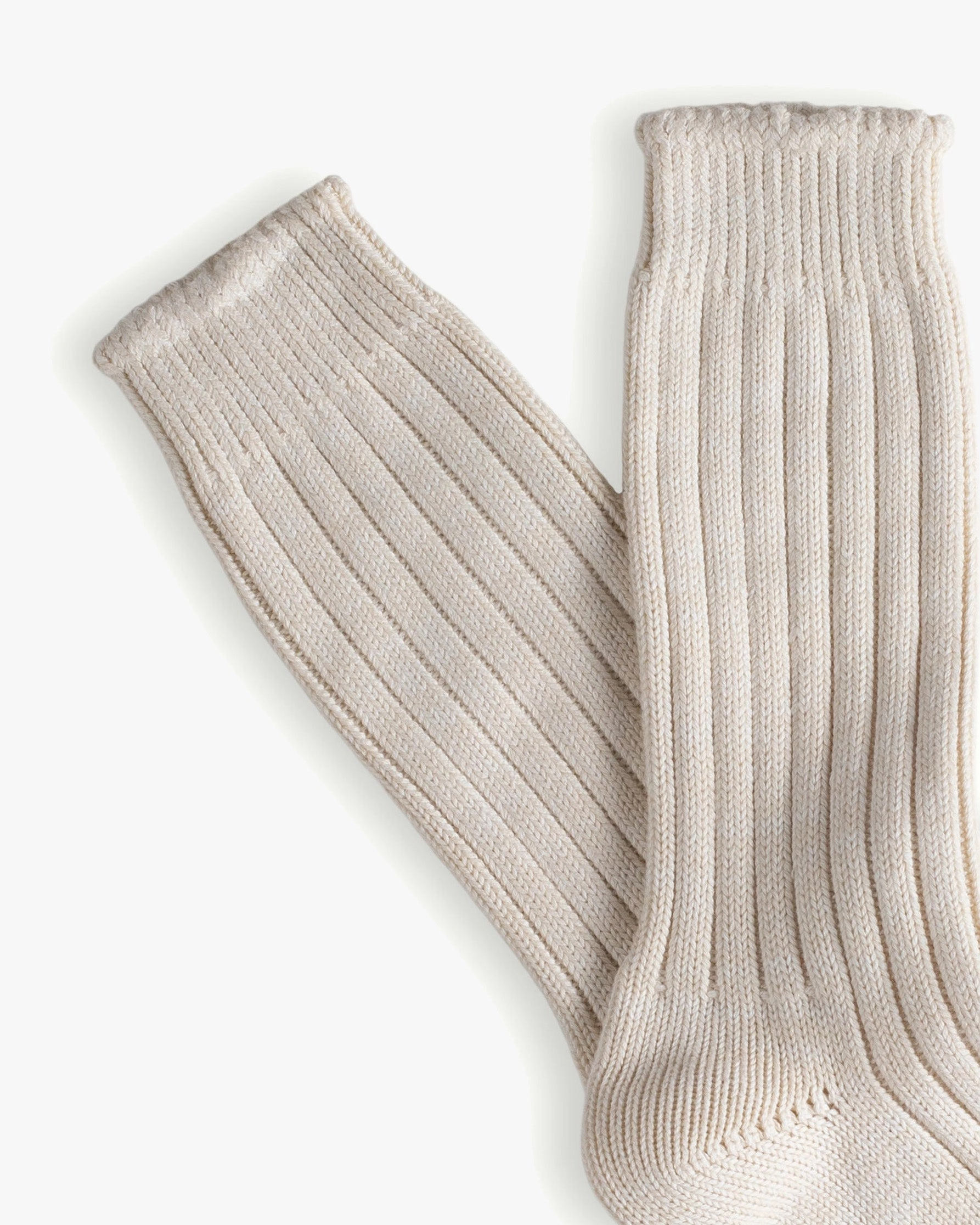 Thunders Love Marine Collection Cotton Duplo Socks - Raw White / Burgundy