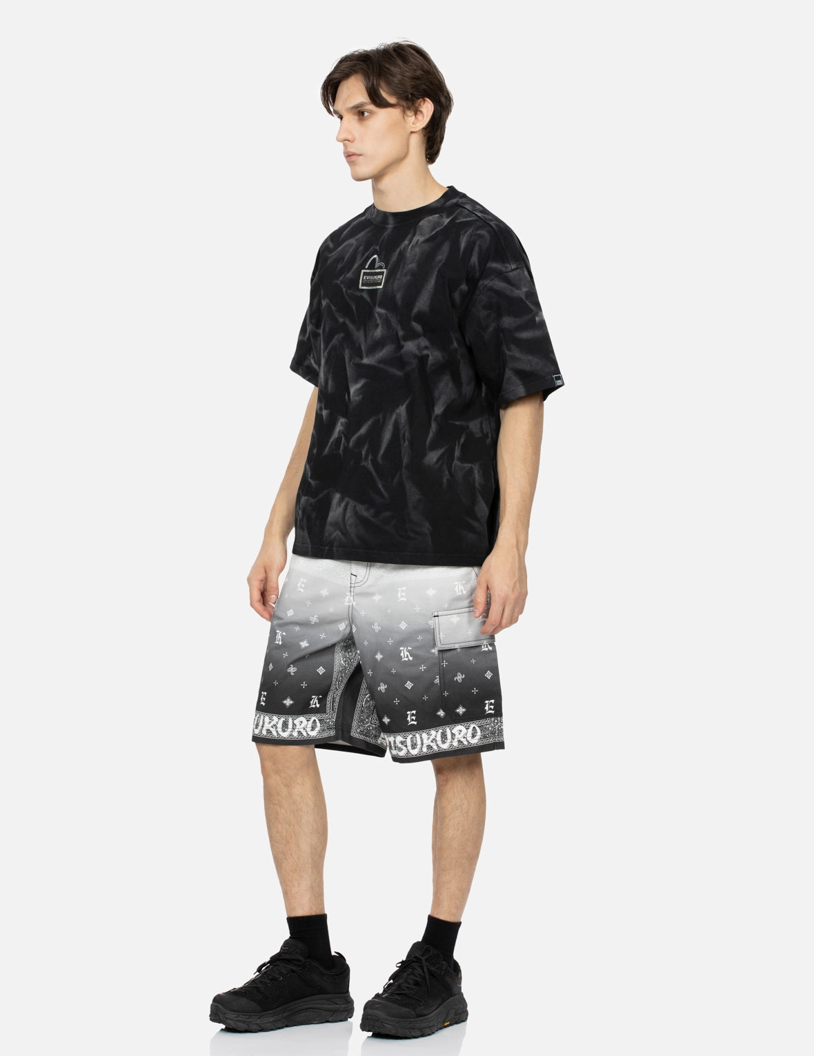 Tie-Dye with Seagull Loose Fit T-shirt