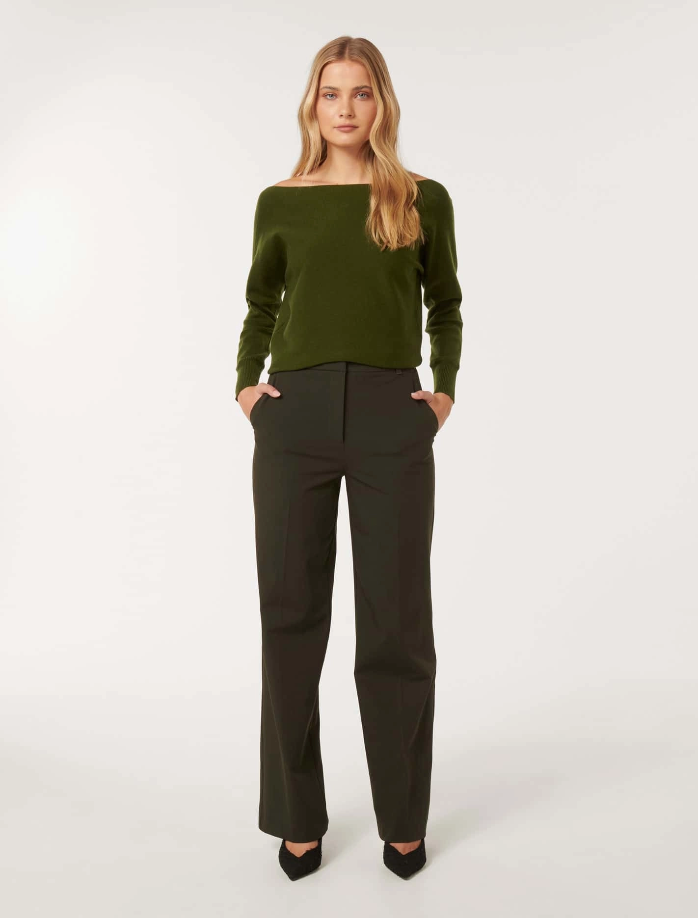 Tilda Tipped Shoulder Knit Jumper
