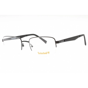 Timberland Men's Eyeglasses - Matte Black Metal Rectangular 50mm Frame | TB1787 002