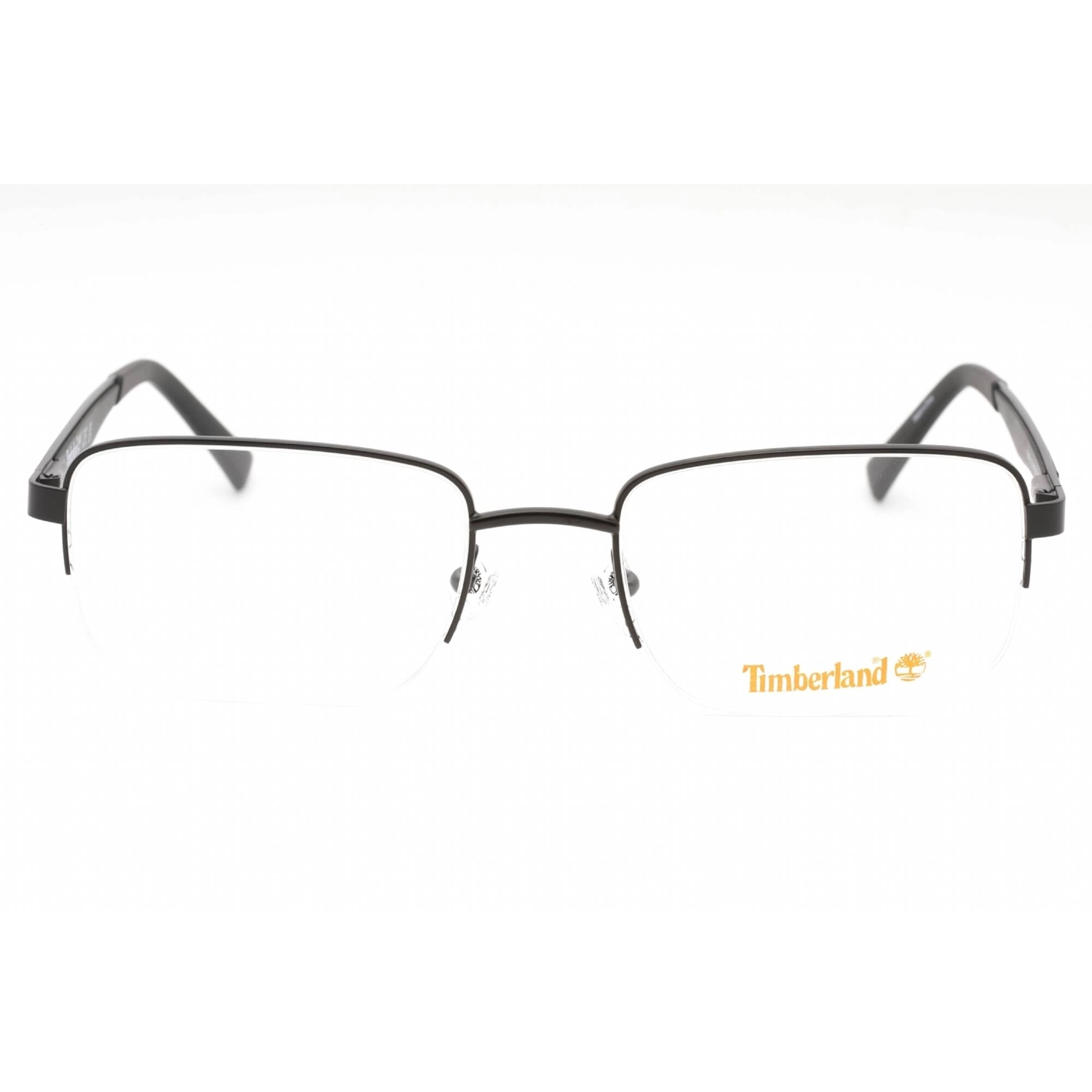 Timberland Men's Eyeglasses - Matte Black Metal Rectangular 56mm Frame | TB1787 002