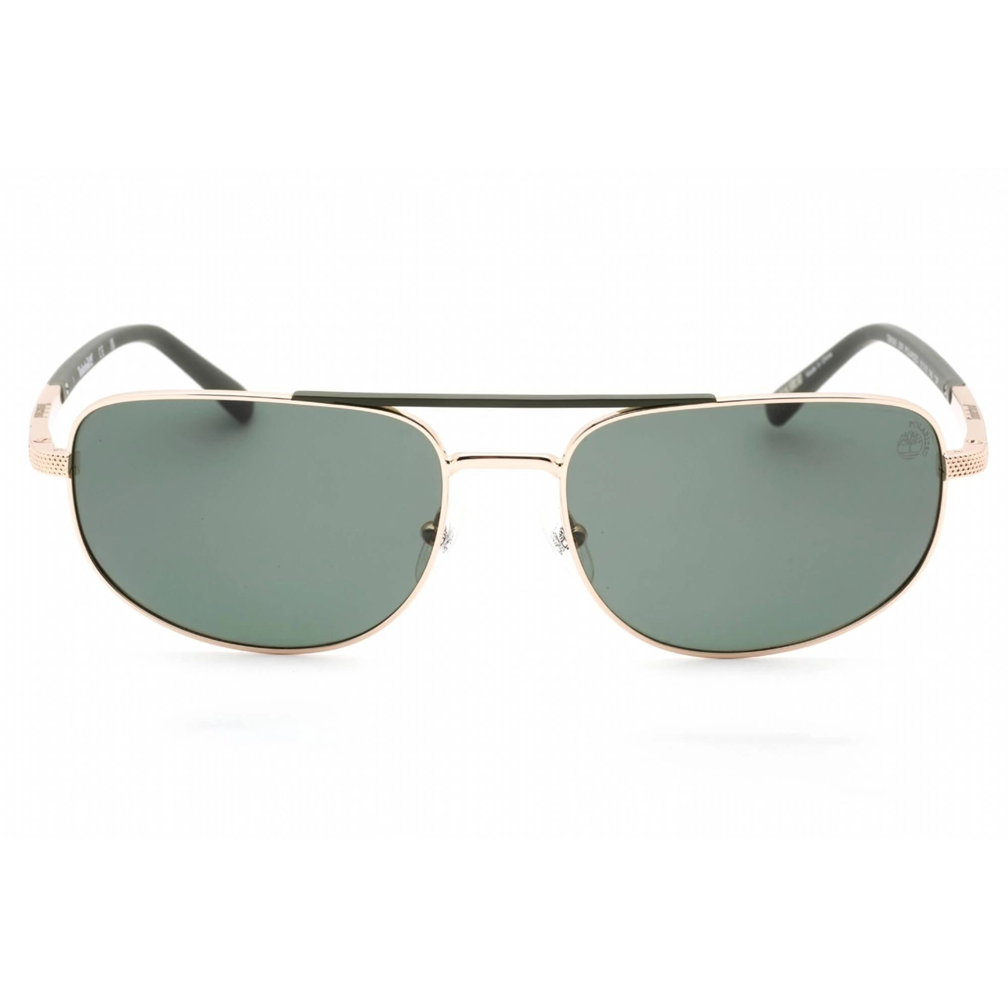 Timberland Men's Sunglasses - Shiny Gold/Green Full Rim  Frame | TB9285 32R