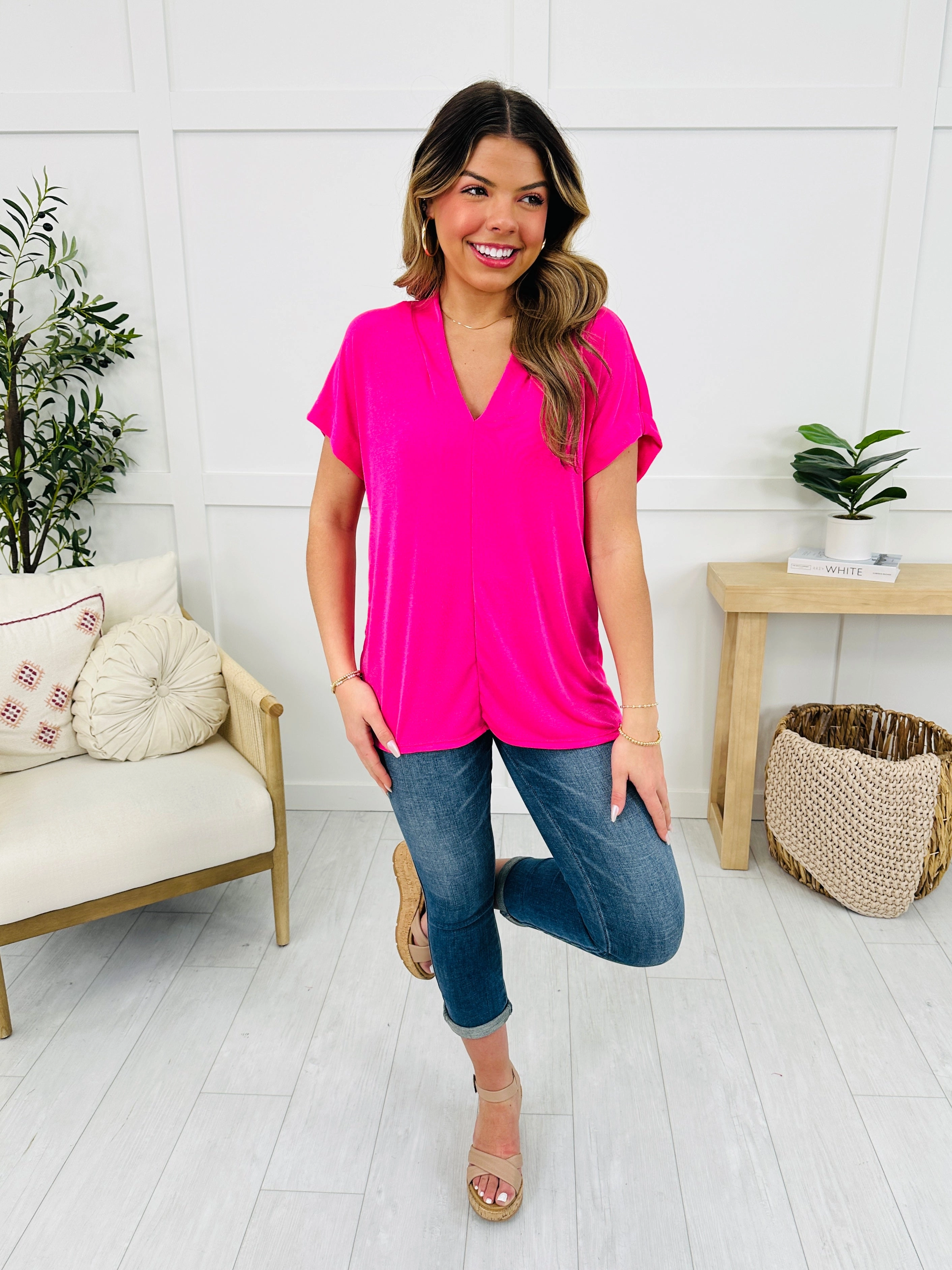 Timeless Twist Top- Multiple Colors!