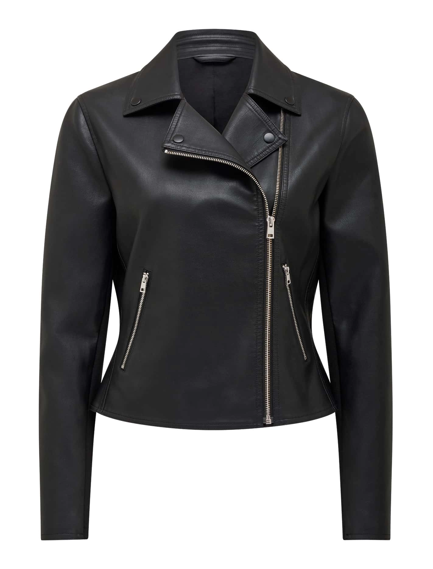 Tina Faux Leather Biker Jacket