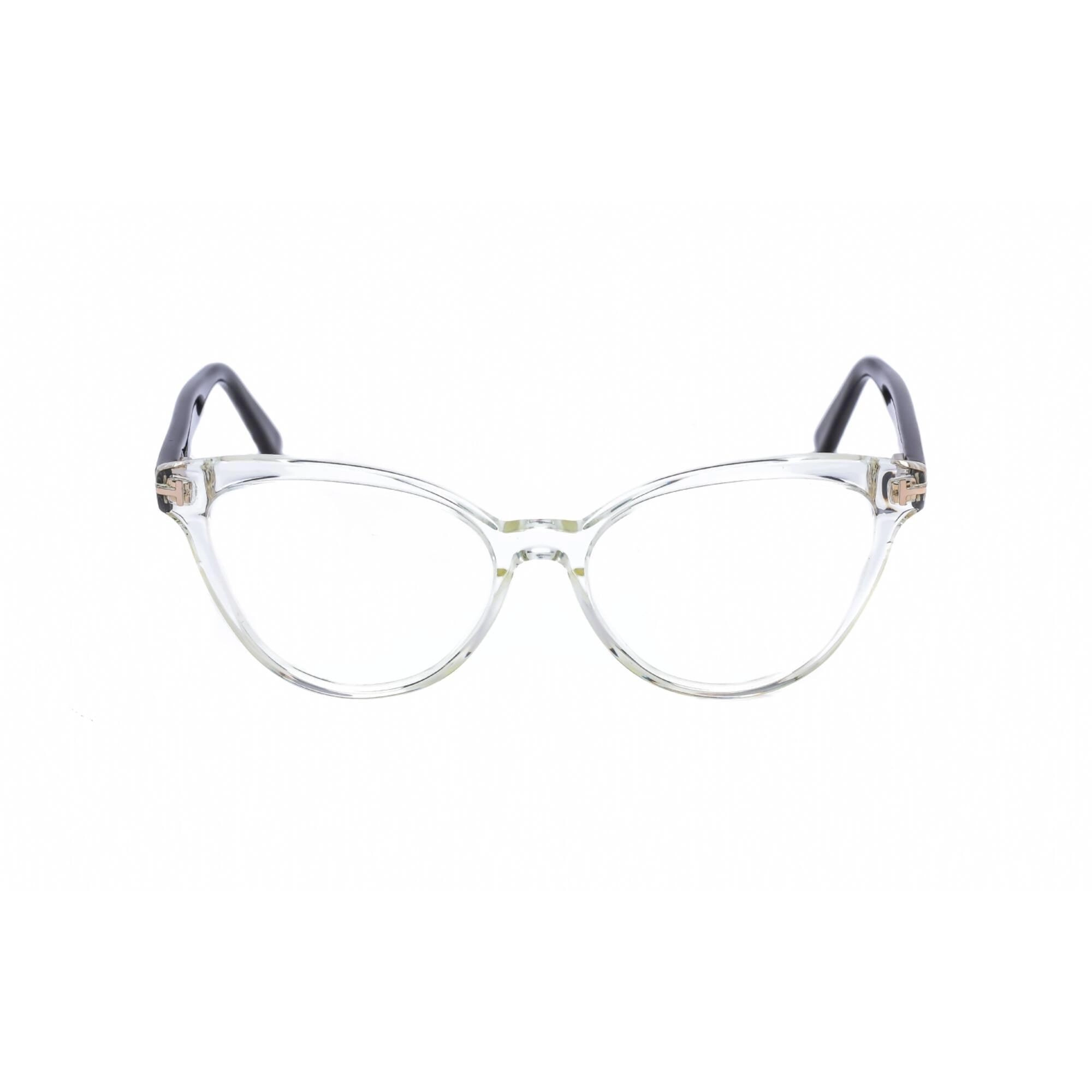 Tom Ford Men's Eyeglasses - Full Rim Crystal/Black Cat Eye Shape Frame | FT5639-B 026