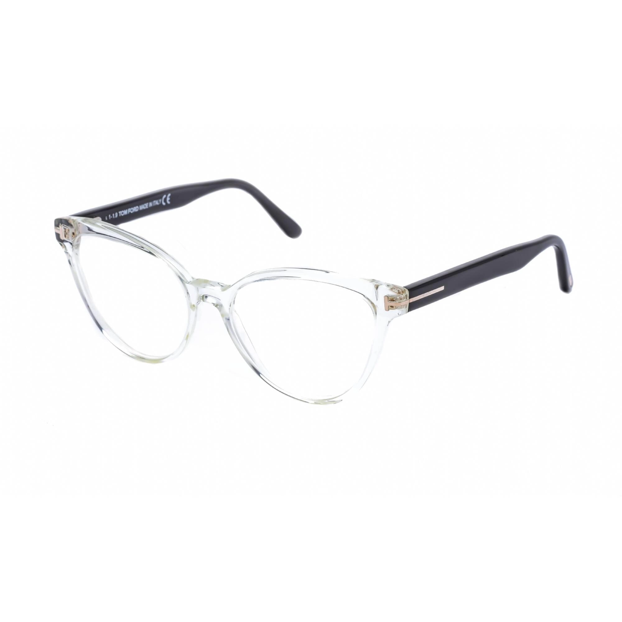 Tom Ford Men's Eyeglasses - Full Rim Crystal/Black Cat Eye Shape Frame | FT5639-B 026