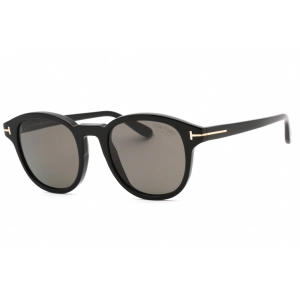 Tom Ford Men's Sunglasses - Shiny Black Plastic Oval Shape Full Rim Frame | FT0752 01D