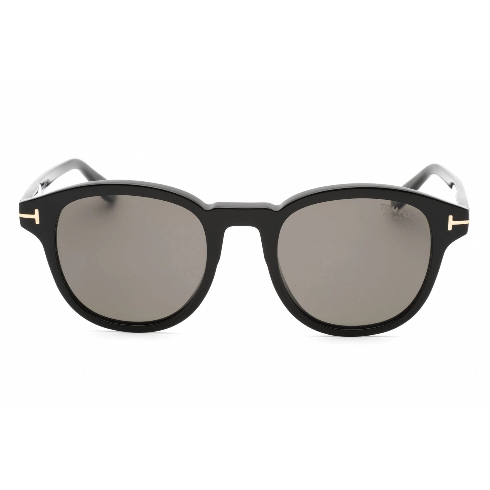 Tom Ford Men's Sunglasses - Shiny Black Plastic Oval Shape Full Rim Frame | FT0752 01D