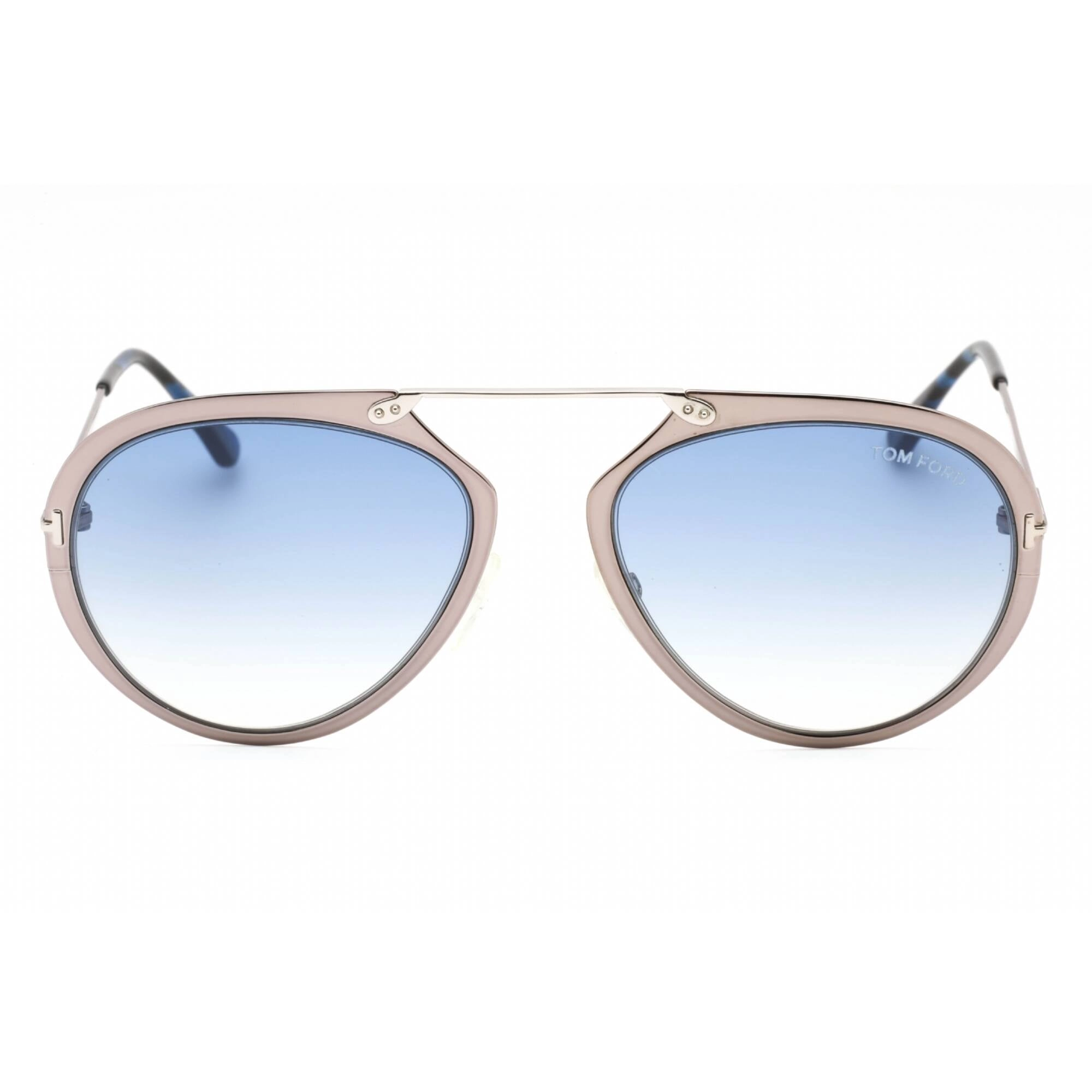 Tom Ford Men's Sunglasses - Shiny Dark Ruthenium Metal Pilot Frame | FT0508 12W