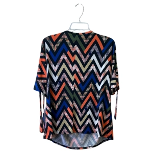 Top Ss By Ashley Stewart In Black & Orange, Size:Xl