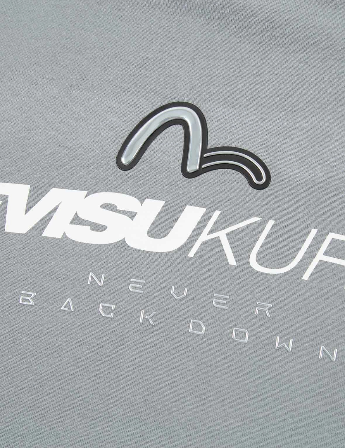 Transparent Seagull Badge Logo Print Sweatshirt