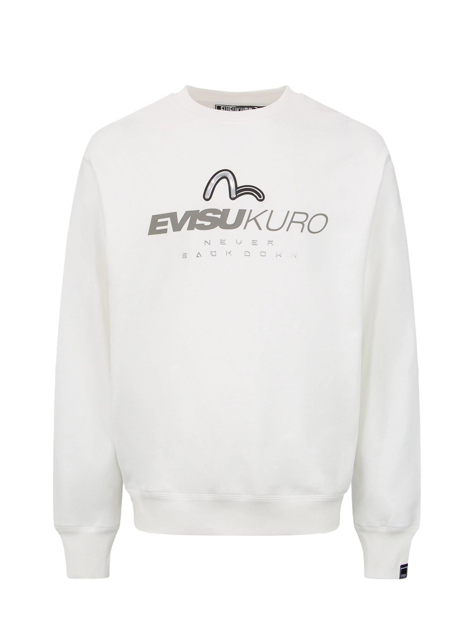 Transparent Seagull Badge Logo Print Sweatshirt