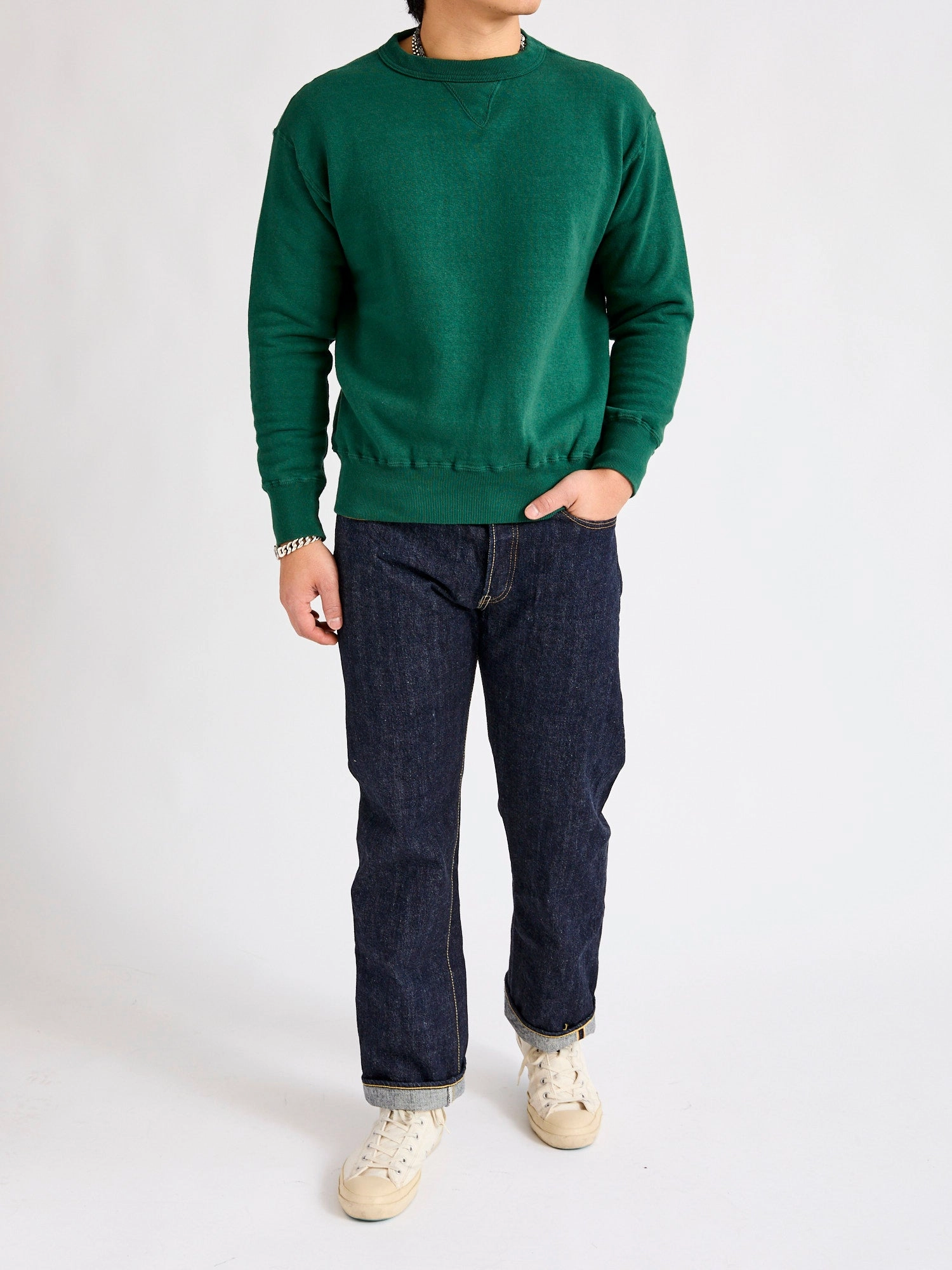Tsuriami Loopwheel Sweatshirt in Green