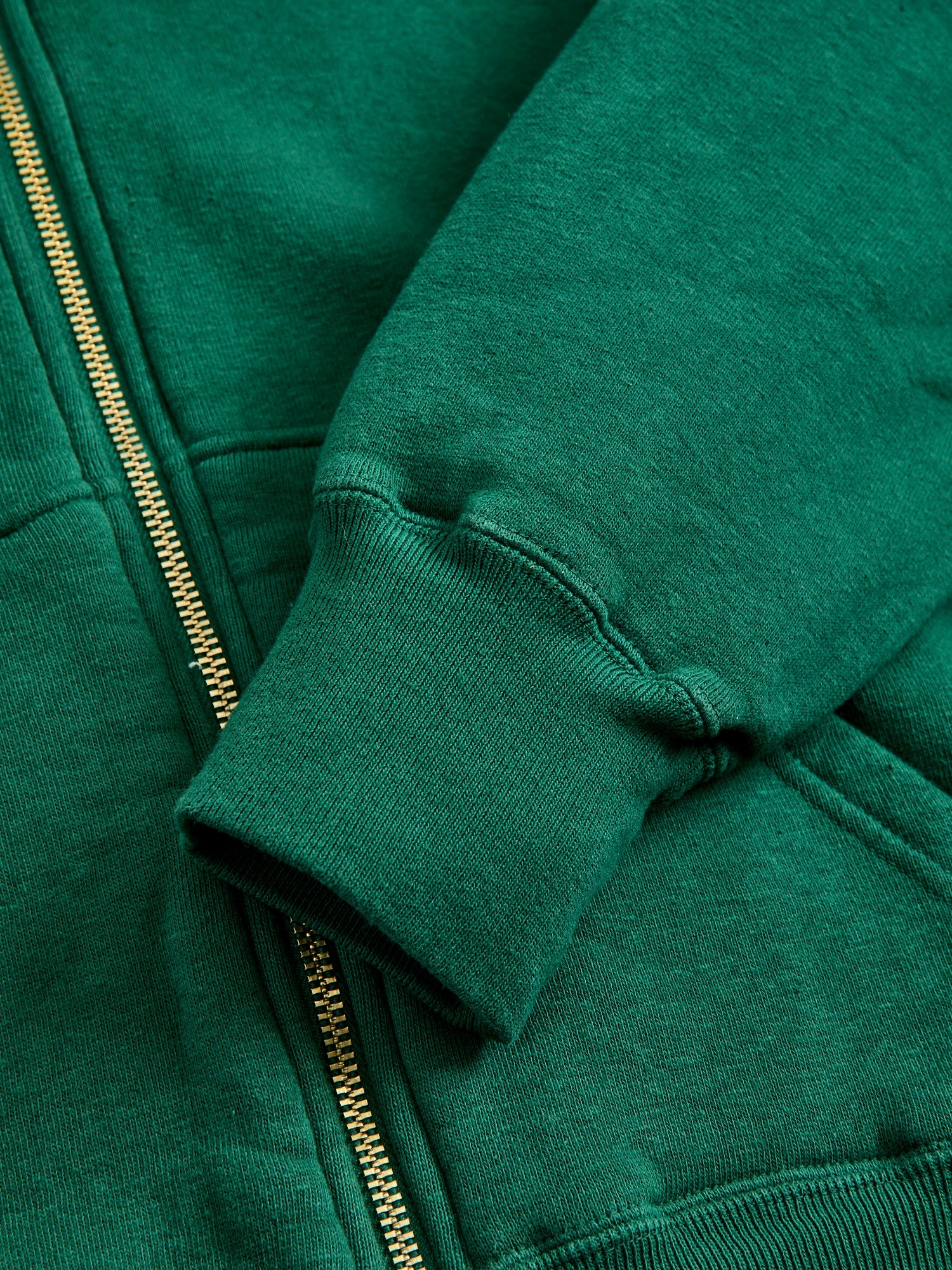 Tsuriami Loopwheel Zip Hoodie in Green