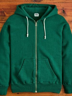 Tsuriami Loopwheel Zip Hoodie in Green