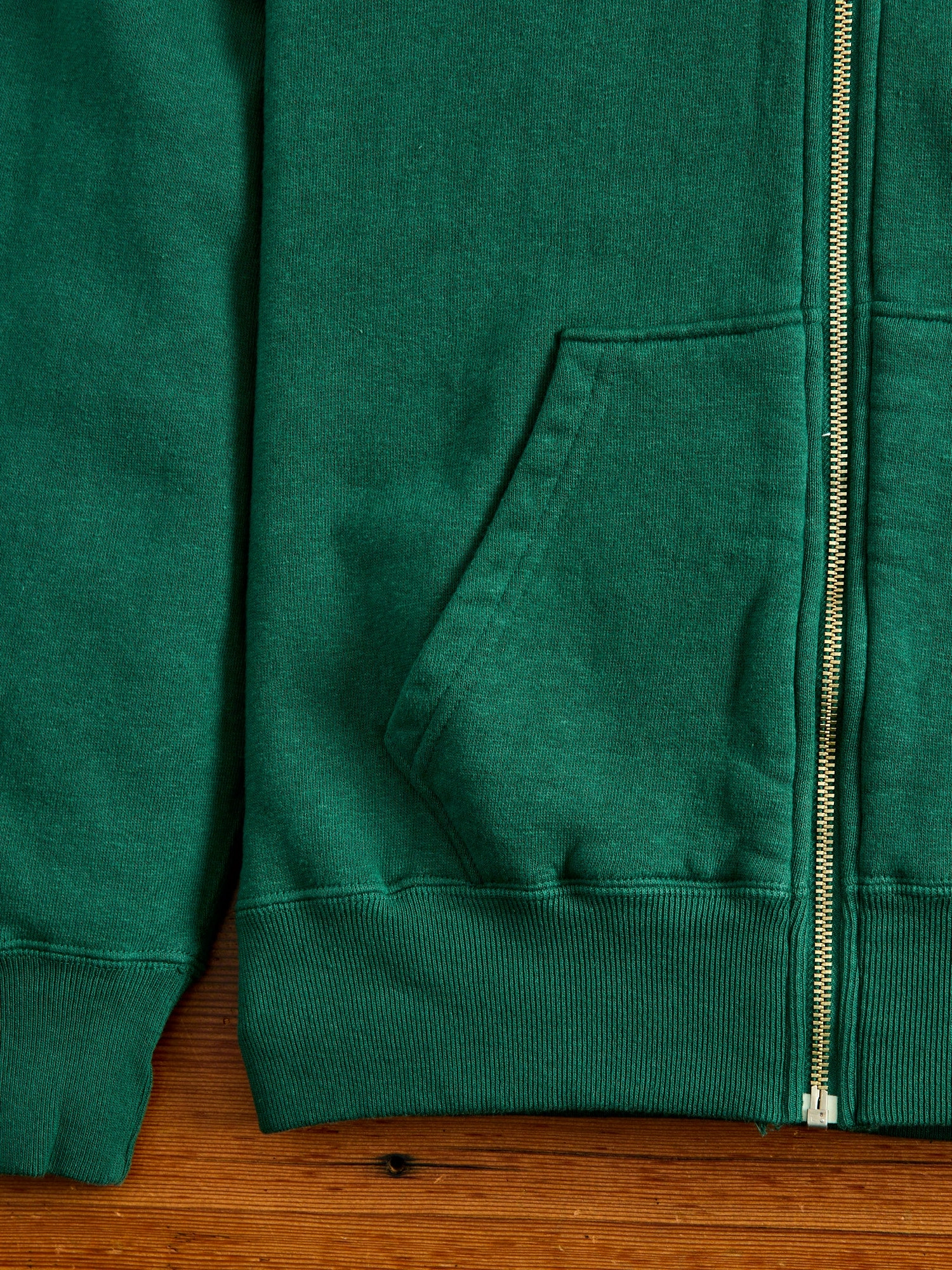Tsuriami Loopwheel Zip Hoodie in Green