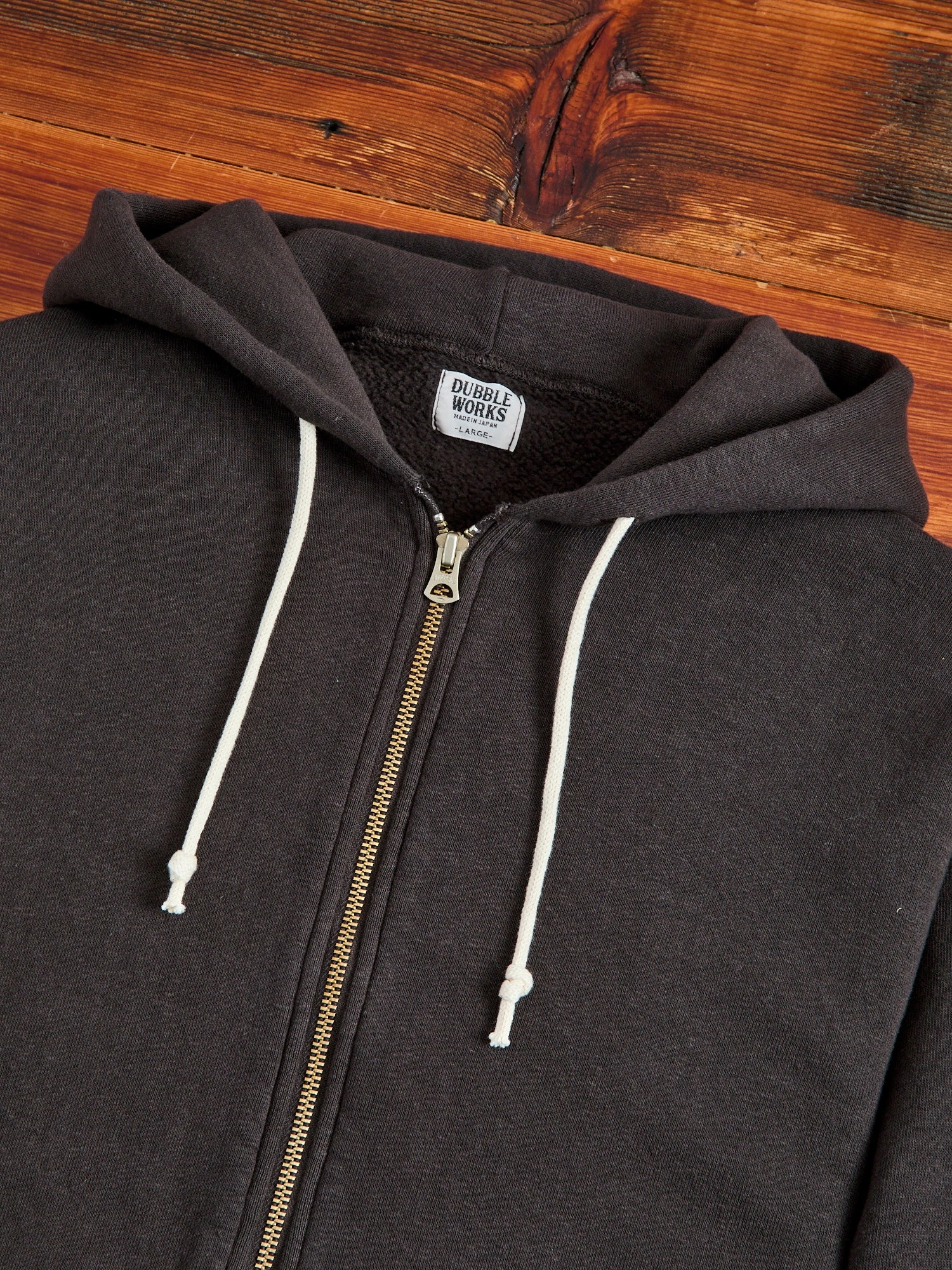 Tsuriami Loopwheel Zip Hoodie in Sumikuro