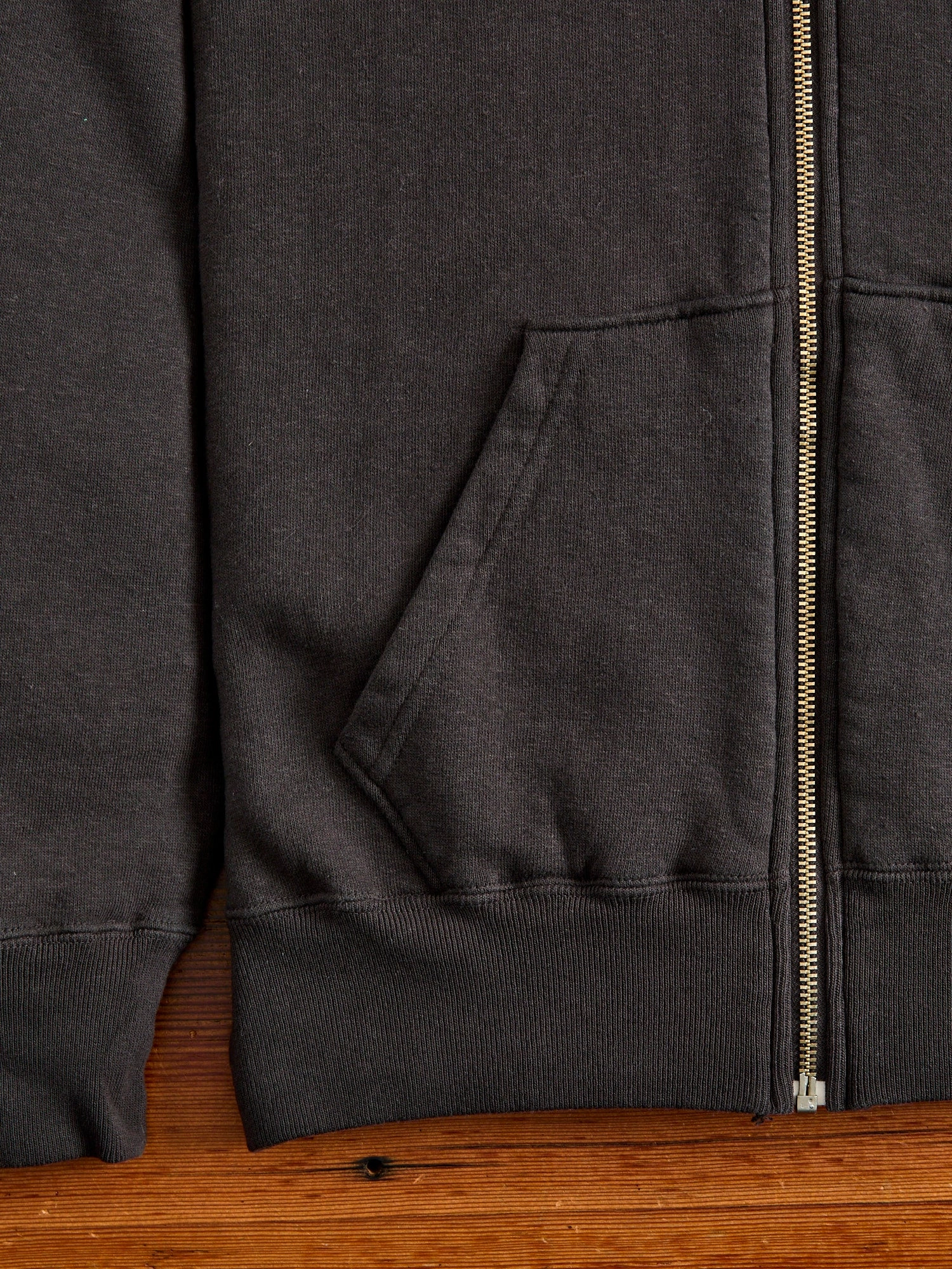 Tsuriami Loopwheel Zip Hoodie in Sumikuro
