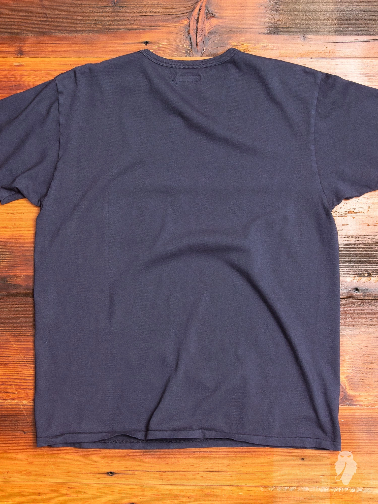 Tube Knit Pocket T-Shirt in Moon Blue