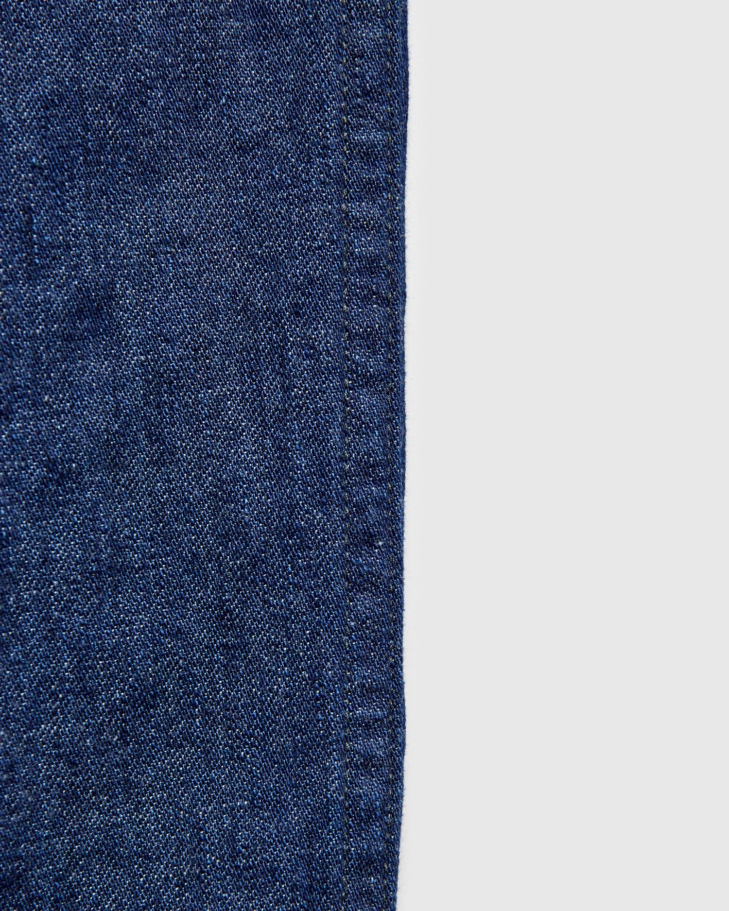 Two Tuck Denim Wide Trousers in Rinsed Indigo