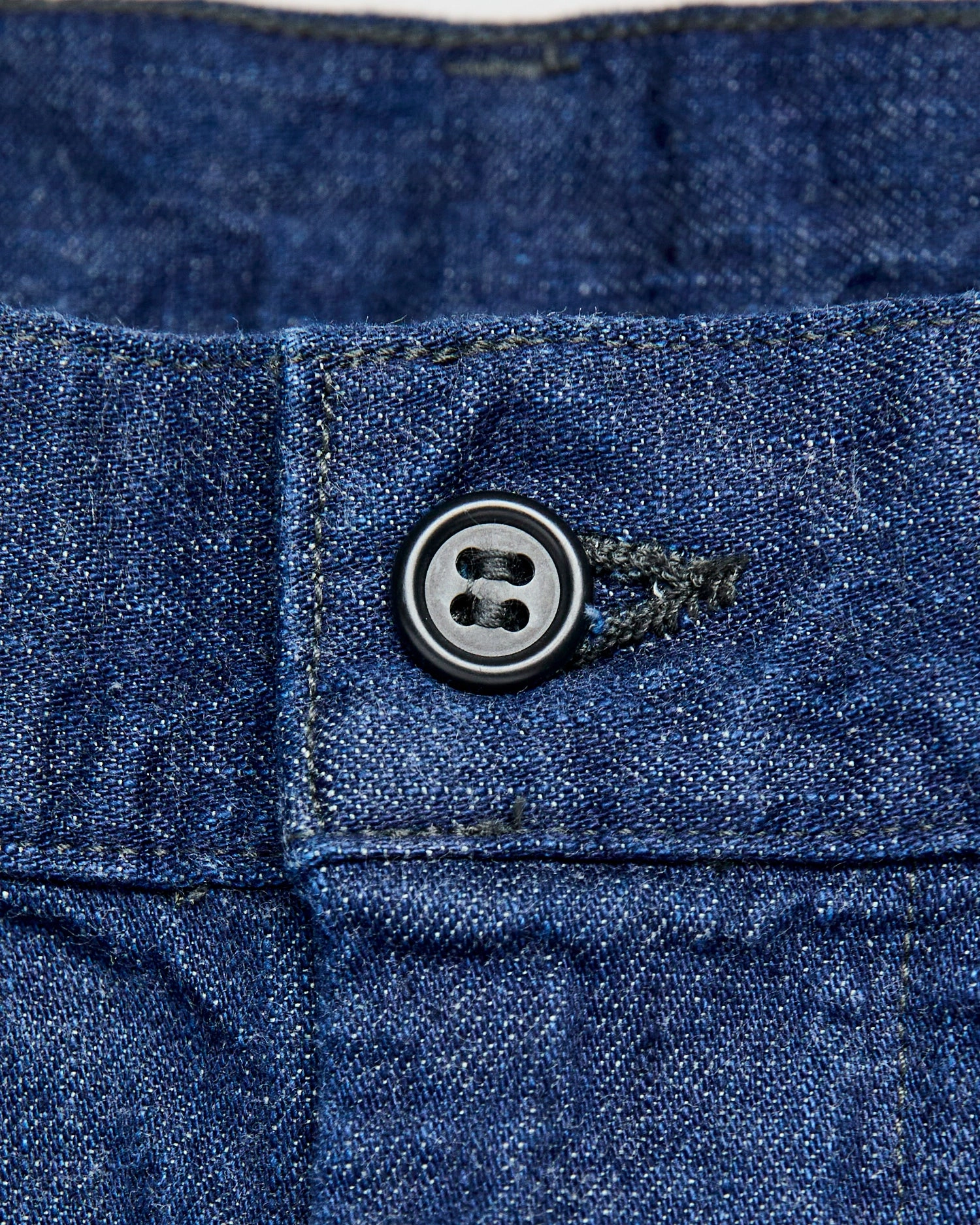 Two Tuck Denim Wide Trousers in Rinsed Indigo