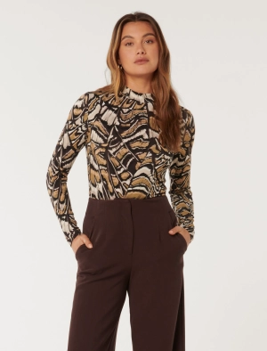 Valera Skivvy Neck Long Sleeve Top