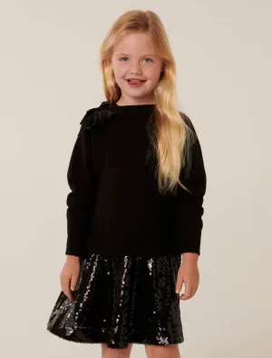 Valeria Girls Splice Knit Dress