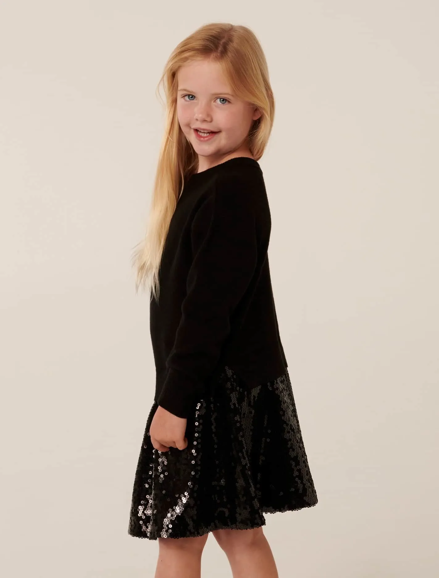 Valeria Girls Splice Knit Dress