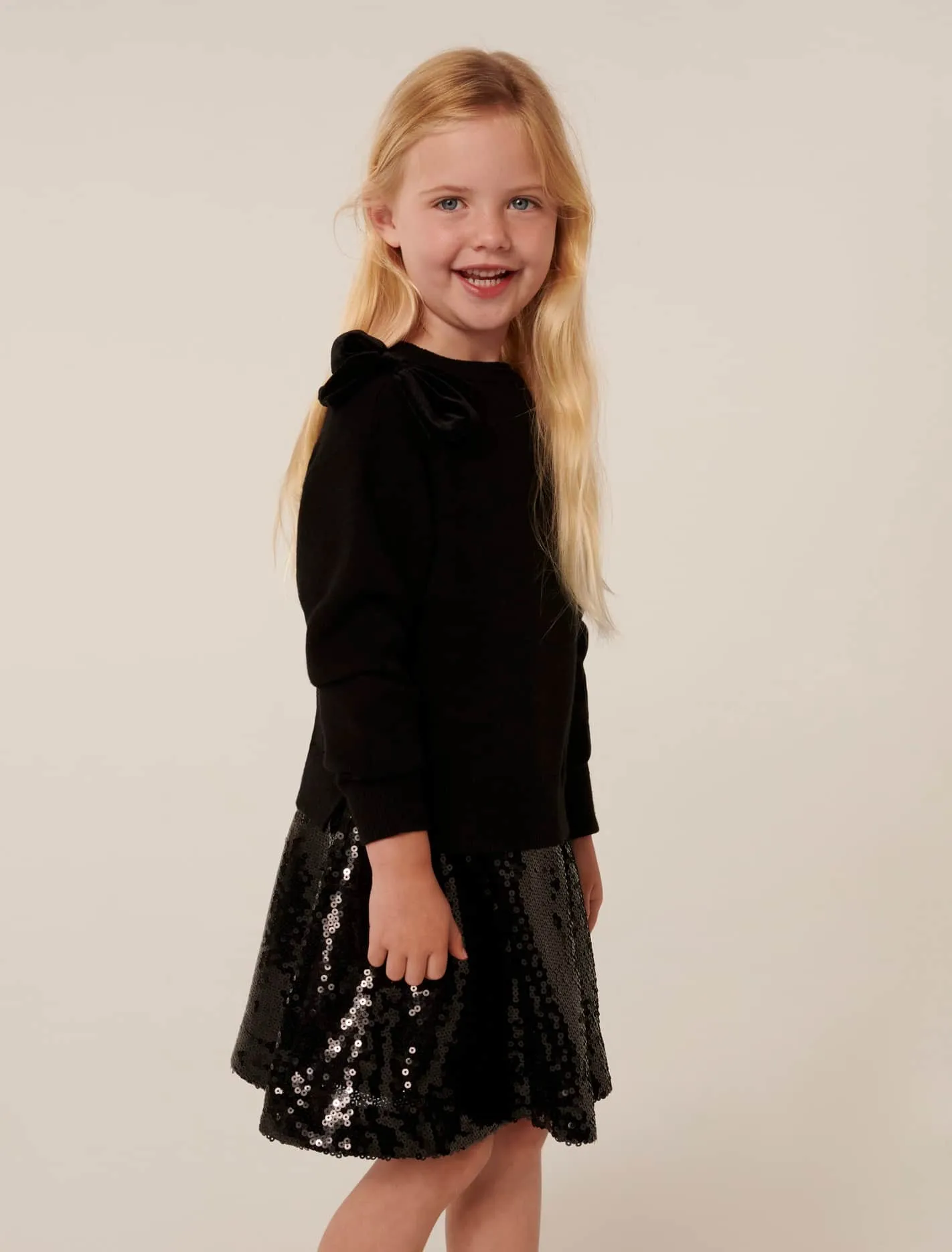 Valeria Girls Splice Knit Dress