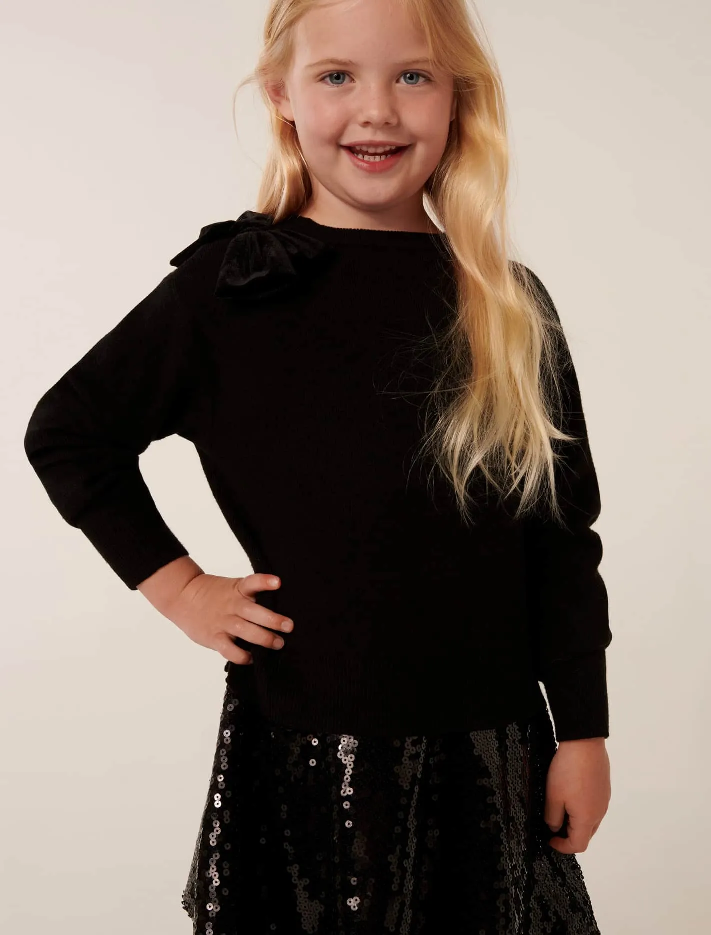 Valeria Girls Splice Knit Dress