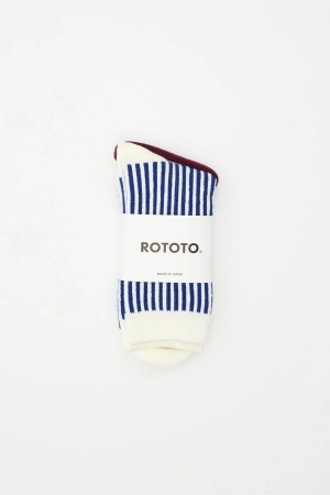 Vertical Stripe Socks Royal Blue
