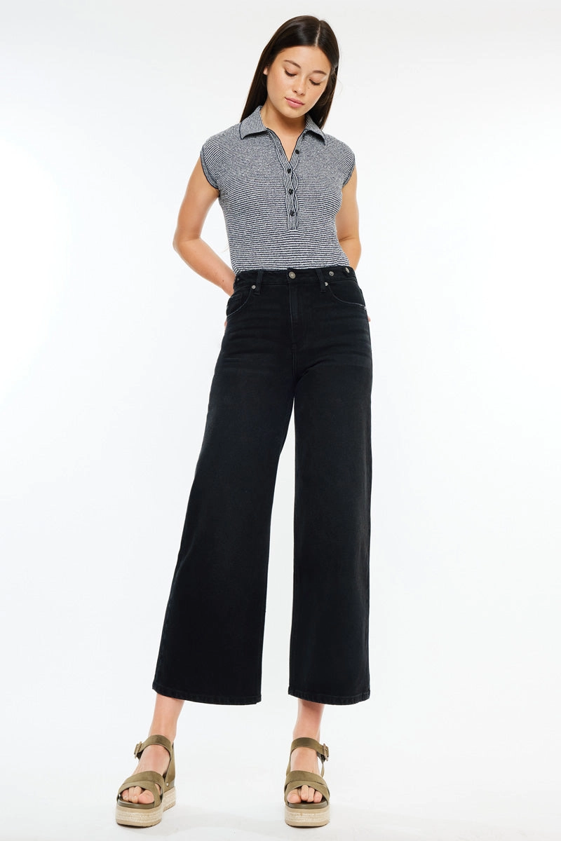 Victoria Ultra High Rise Cropped Wide Leg
